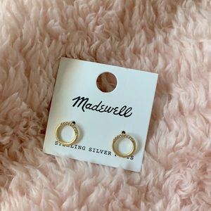 Madewell gold hoops NWT